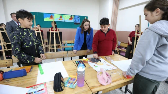 Vali Arslan, Sülek İlkokulu ve Ellibaş Ortaokulu'nu Ziyaret Etti