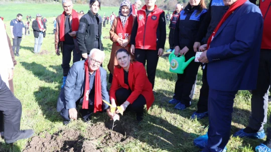 Şahne Köyü'nde Şehitlerimiz Anısına 200 Fidan Dikildi