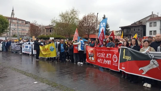 Emek ve Dayanışma Günü yağmura rağmen coşkuyla kutlandı