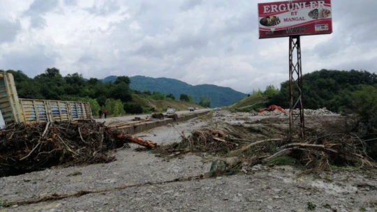 Bartın'da sel felaketinden ilk görüntüler