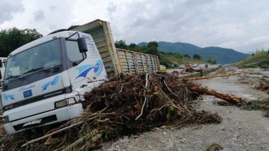 Bartın'da sel felaketinden ilk görüntüler