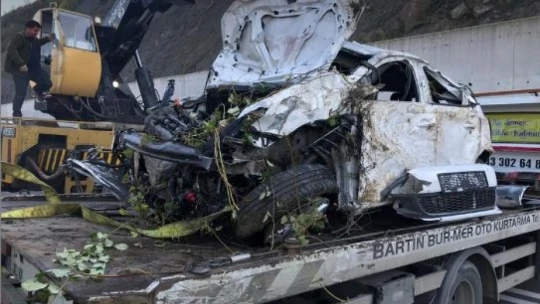 Baraj mevkiinde feci kaza