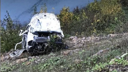 Baraj mevkiinde feci kaza