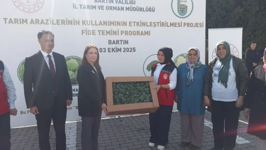 Bartın'da Çiftçilere 300 Bin Fide ile Destek