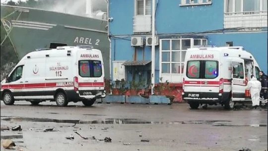 İnkumu açıklarında gemi battı