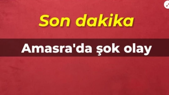 Amasra'da acı olay