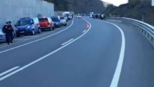 Baraj mevkiinde feci kaza