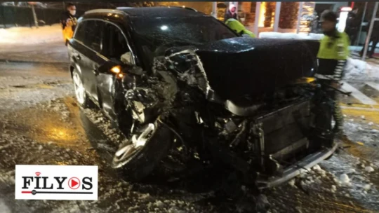 Bulvar üzerinde kaza