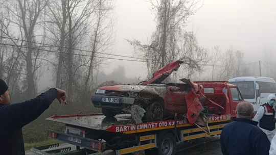 Bartın'da ölümlü kaza, 2 ölü 3 yaralı Feci kazada can kaybı arttı.