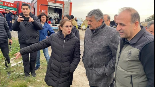 İnkumu'nda yangın çıktı