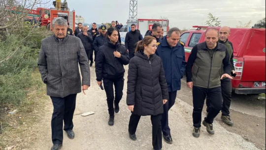 İnkumu'nda yangın çıktı