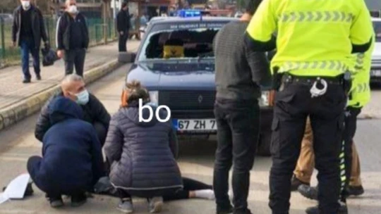 Çaycuma köprüsünde kaza