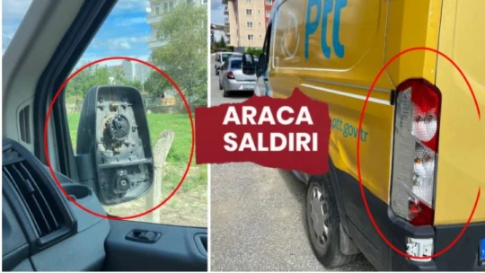 Kargo dağıtım aracına saldırı