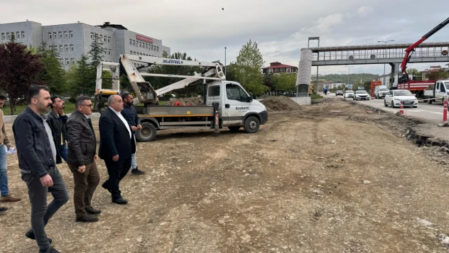 Aldatmaz kavşak projesini yerinde inceledi