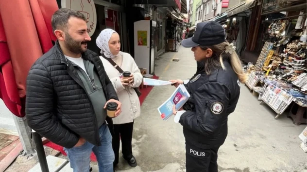 Amasra'da Kadına Şiddete Karşı KADES Bilgilendirmesi