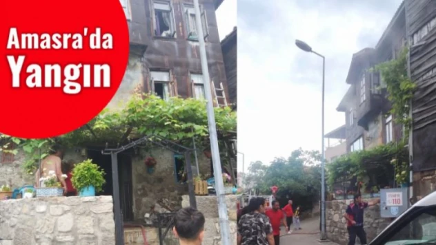 Amasra'da yangın