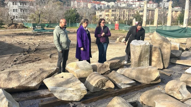 Amastris'te 2025 Anastylosis Çalışmaları Tamamlandı