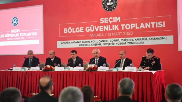 Arslan Seçim Bölge Güvenlik Toplantısına katıldı