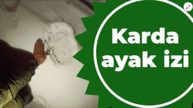 Ayak izi korkuttu Kimse ormanda karşılaşmak istemez