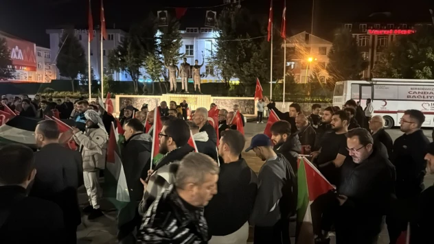 Bartın'da İsrail'in Sumud Filosu'na Saldırısı Protesto Edildi