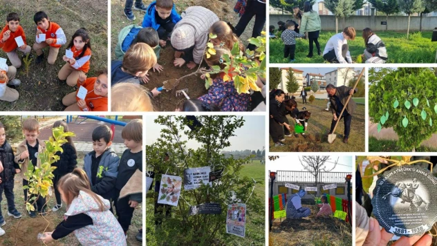 Bartın'da Öğrenciler Atatürk ve Vatan Sevgisiyle Fidan Dikti