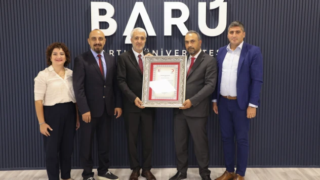 BARÜ'nün Kan Bağışı Desteği Gümüş Madalya ile Taçlandı