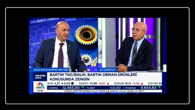 Başkan Balık, CNBC-e'de Bartın Ekonomisini Anlattı