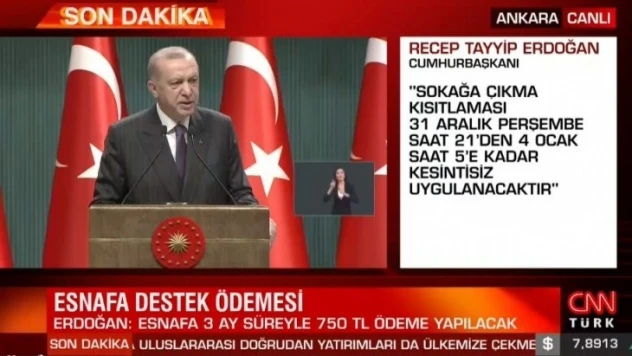 Cumhurbaşkanı korona destek paketini açıkladı