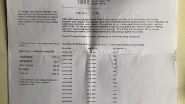 Elektrik borçlu ve abonelik mağduru Kaya, yardım bekliyor