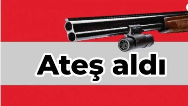 Elindeki tüfek ateş aldı
