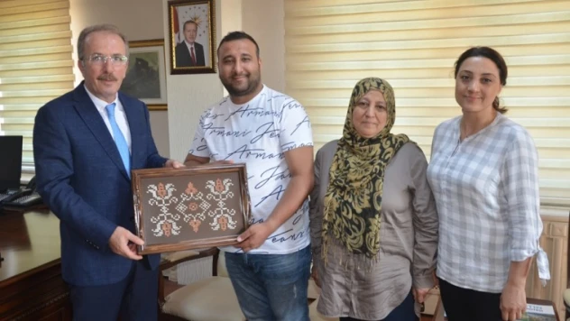Uzun, 15 Temmuz Gazisi Aydoğdu'yu kabul etti