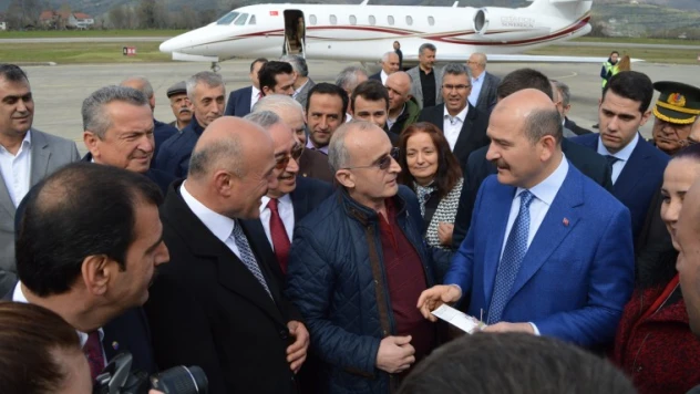 Soylu'yu hem Bartın hem Zonguldak karşıladı
