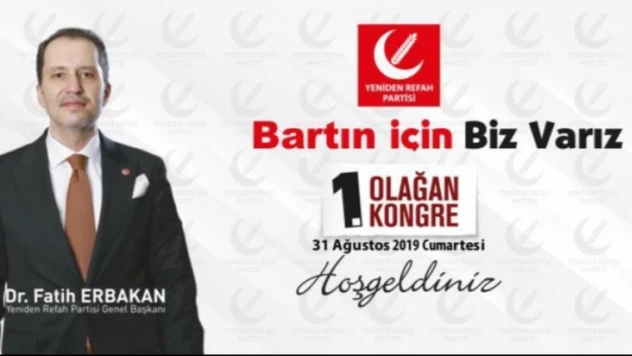 Yeniden Refah Partisi 1.Olağan İl kongresini yapacak