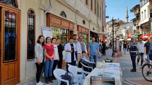 31 Mayıs Dünya Tütünsüz Günü için stant açtılar