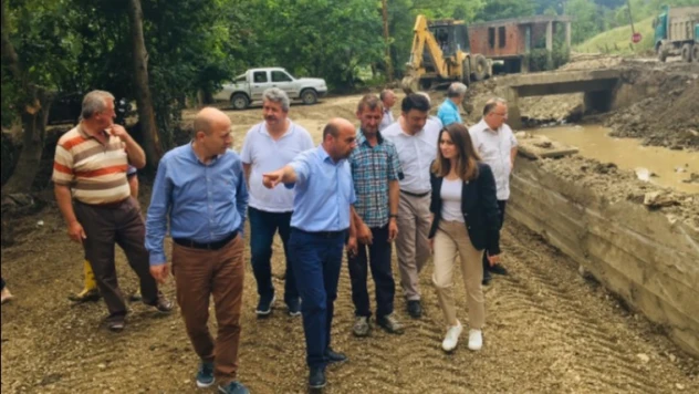 Bankoğlu'dan sel sonrası Hasankadı'da inceleme