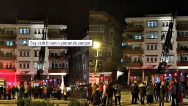 APARTMANIN BACASINDA ÇIKAN YANGIN KORKUTTU