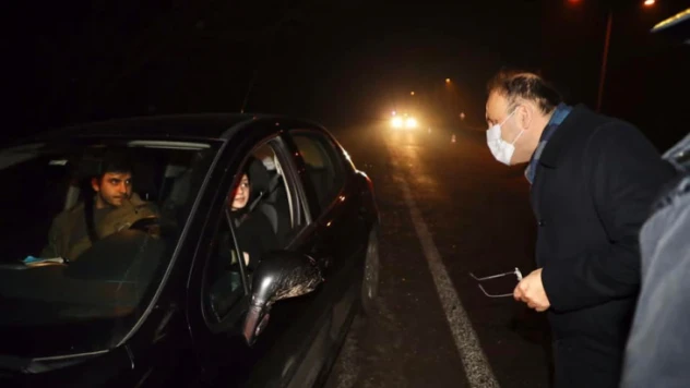 Güner'den yılbaşı akşamı görevdeki personele ziyaret