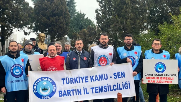 Kamu Çalışanları Bartın'da Ses Yükseltti