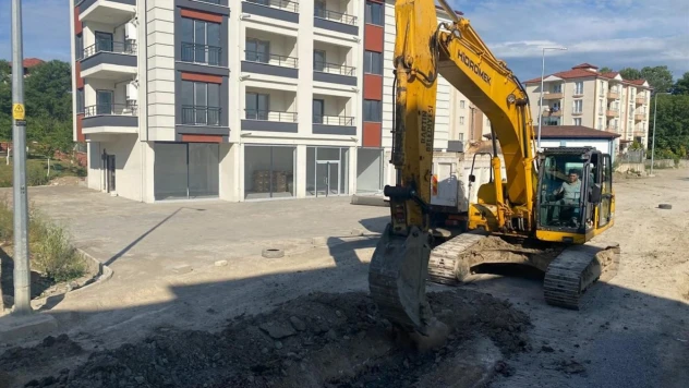 Karaköy Mahallesi 287. Sokak'ta altyapı çalışması
