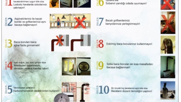 'Karbonmonoksit Zehirlenmelerinin Önlenmesi' Bilgilendirme ve Eğitim Faaliyetleri
