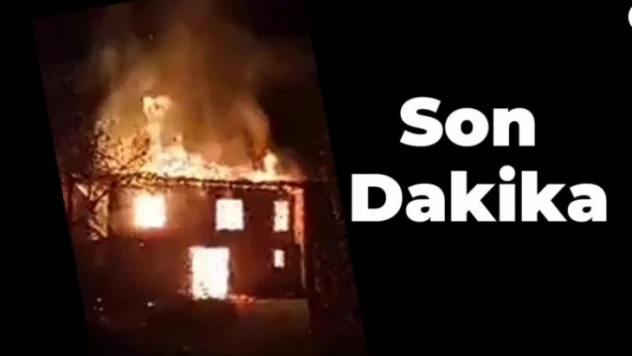 Köyde korkutan yangın