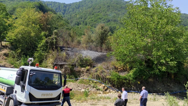 Kozcağız Aşağıdere'de çıkan yangın hızlı müdahaleyle söndürüldü