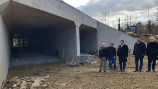Kozcağız duble yolu çalışmalarını inceledi