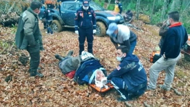 Ormanlık alanda kaza!