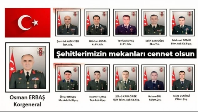 Şehit düşen kahraman askerlerimize Allah'tan rahmet diliyoruz. Milletimizin başı sağolsun.