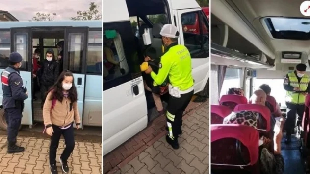 Toplu ulaşım araçlarında koronavirüs denetimi