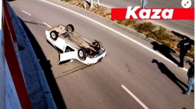 Türbe mevkiinde kaza