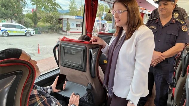 Vali Arslan'dan otobüs terminalinde kemer denetimi
