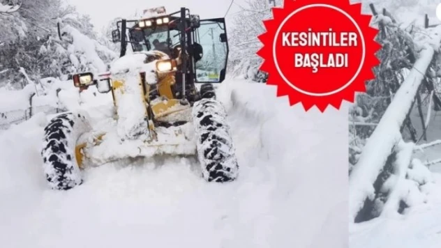 Yollar kapandı, kesintiler çığ gibi