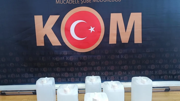 30 litre etil alkol ele geçirildi